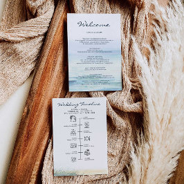 Begrüßungsschreiben für Beach Wedding Programm