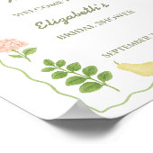 Begrüßungsschreiben für den Markt für Bauern Poster (Ecke)