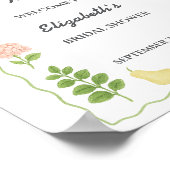 Begrüßungsschreiben für den Markt für Bauern Poster (Ecke)