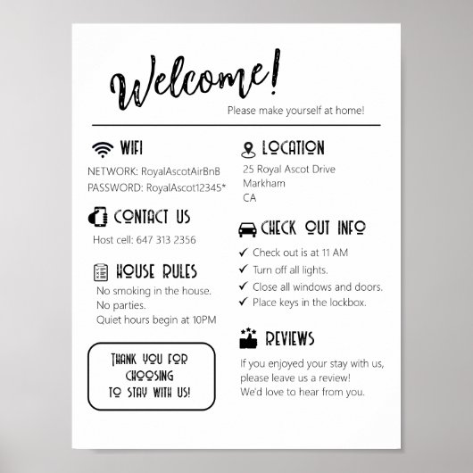 Begrüßungsschrift, Werteplakatpapier (Matte) Poster (Vorne)