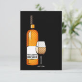 Begrüßungssekt aus Zuhause Einladung (Stehend Vorderseite)