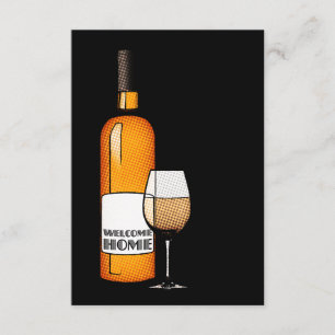 Begrüßungssekt aus Zuhause Einladung