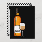 Begrüßungssekt Zuhause Postkarte (Vorne/Hinten)