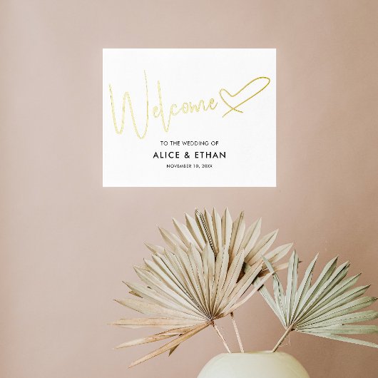 Begrüßungssignatur-Script-Herz Foliendrucke