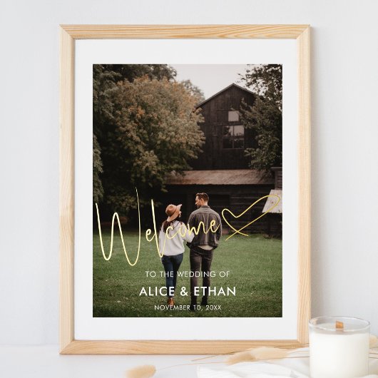 Begrüßungssignatur Skriptherz-Foto Foliendrucke