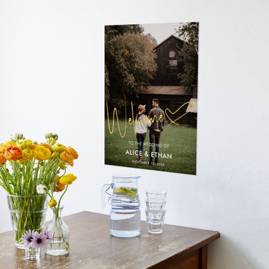 Begrüßungssignatur Skriptherz-Foto Foliendrucke (Ablage(Küche))