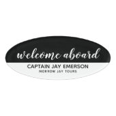 Begrüßungsskript Namenschild (Vorderseite)