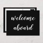 Begrüßungsskript Postkarte (Vorne/Hinten)