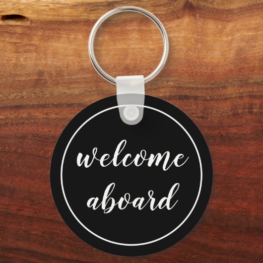 Begrüßungsskript Schlüsselanhänger (Vorderseite)