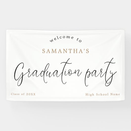 Begrüßungsskriptname Jahr-Absolvenzpartei Banner (Horizontal)