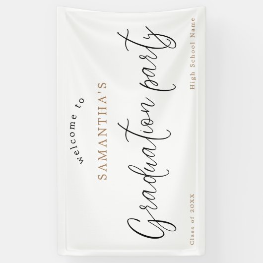 Begrüßungsskriptname Jahr-Absolvenzpartei Banner (Vertikal)