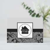 Begrüßungsstaube Zuhause Einladung (Stehend Vorderseite)