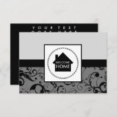 Begrüßungsstaube Zuhause Einladung (Vorne/Hinten)