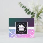 Begrüßungsstaube Zuhause Postkarte (Stehend Vorderseite)