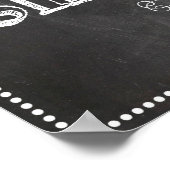 Begrüßungstablett Babyduschzeichen Poster (Ecke)