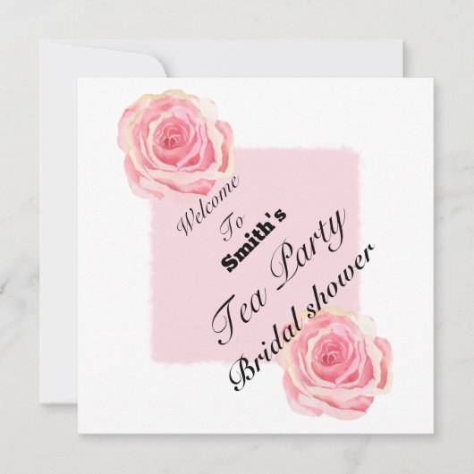 Begrüßungstablett-Party Einladung (Vorderseite)