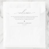 Begrüßungstablett Rechteckiger Aufkleber (Tasche)