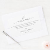 Begrüßungstablett Rechteckiger Aufkleber (Umschlag)