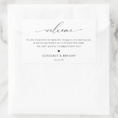 Begrüßungstablett Rechteckiger Aufkleber (Tasche)