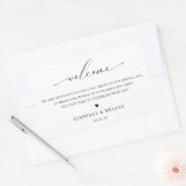 Begrüßungstablett Rechteckiger Aufkleber (Umschlag)