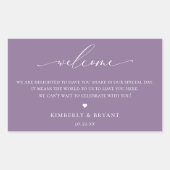 Begrüßungstablett Rechteckiger Aufkleber (Vorderseite)