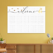 Begrüßungstablett-Tischnummern von Corgi Leinwanddruck (Insitu (Wohnzimmer))