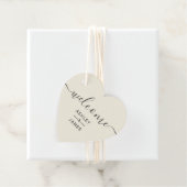 Begrüßungstag, Begrüßungstablett Geschenkanhänger (Beispiel)