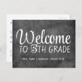 Begrüßungstag der Schule Personalisiert Postkarte (Vorne/Hinten)