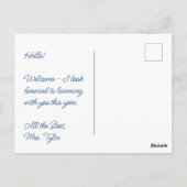 Begrüßungstag der Schule Personalisiert Postkarte (Rückseite)