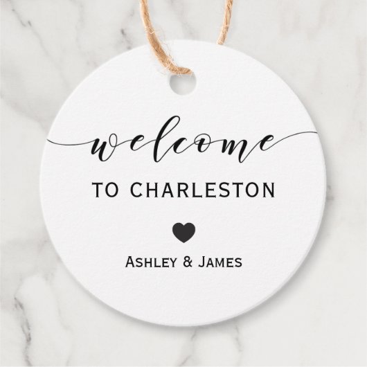 Begrüßungstags, Begrüßungstags Geschenkanhänger (Vorderseite)