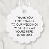 Begrüßungstags für Hotelgäste, Marine Geschenkanhänger (Rückseite)