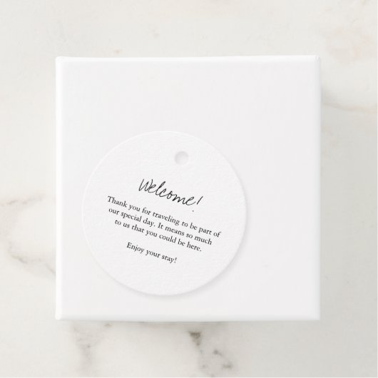 Begrüßungstags Geschenkanhänger (Beispiel)