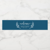 Begrüßungstasche für Hochzeitswochen Wasserflaschenetikett (Einzelnes Label)