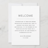 Begrüßungstasche | Zeitplan für das wöchentliche A Einladung (Vorderseite)