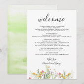 Begrüßungstour Begrüßungsbrief-Wildblumen Feiertagskarte (Vorne/Hinten)