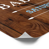 Begrüßungstücher für Babydusche Poster (Ecke)