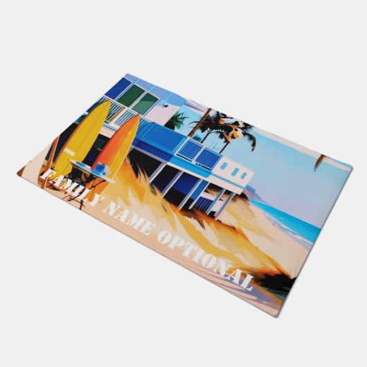 Begrüßungstür Außenteppich personalisieren Fußmatte (Schrägansicht)