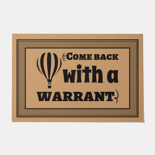 Begrüßungstür Mat COME BACK mit GARANTIE Fußmatte (Vorderseite)