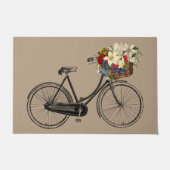 Begrüßungstür Matte Taupe Fahrrad (Vorderseite)