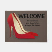 Begrüßungstürmatte Bitte entfernen Sie Ihre Schuhe Fußmatte (Vorderseite)