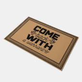 Begrüßungstürme mit einer Kokosnuss aus Warrant Fußmatte (Schrägansicht)