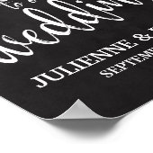 Begrüßungsunterschrift 8x10 poster (Ecke)