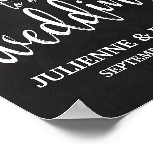 Begrüßungsunterschrift 8x10 poster (Ecke)