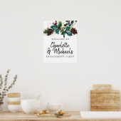 Begrüßungsunterschrift der Holly and Berries Engag Poster (Küche)