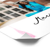 Begrüßungsunterschrift der Retro Graduation Party Fotodruck (Ecke)