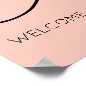 Begrüßungsunterschrift der Rose Engagement Party Poster (Ecke)