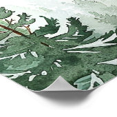 Begrüßungsunterschrift der Rustikalen Pinienwälder Poster (Ecke)