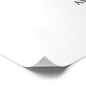 Begrüßungsunterschrift der schwarzen und weißen En Poster (Ecke)