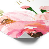 Begrüßungsunterschrift für bearbeitetes Brautparty Poster (Ecke)