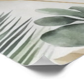 Begrüßungsunterschrift für Blumenzehen Poster (Ecke)